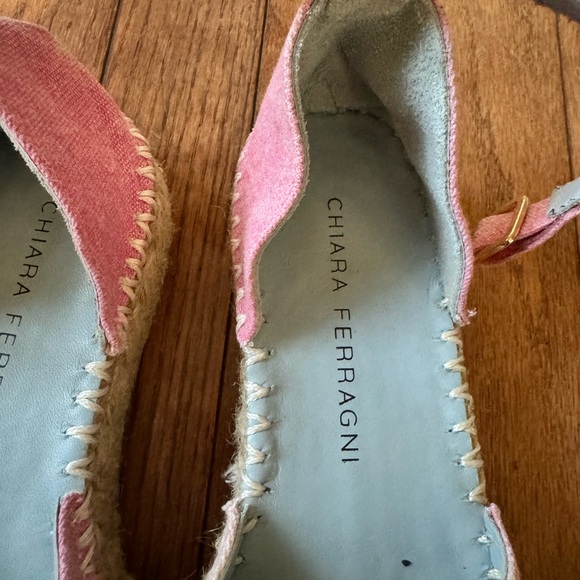 Chiara Ferragni platform espadrilles with gold embellishment adjustable strap - Picture 7 of 7